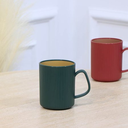 كاسة ماغ بلاستك محزز ملون A155/2 =ع1