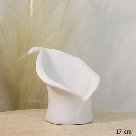 تحفة بولاريزن ابيض 17سم شكل زنبق A26/5 =ع5