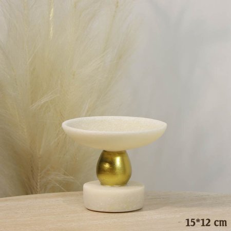 تمرية بولاريزن سكري مدور 15*12سم خصر طابة ذهبي بقاعدة A26/14 =ع5