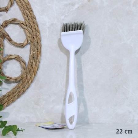 فرشاة مجلى بلاستك ملون 22سم يد طويل A153/1 =ع2