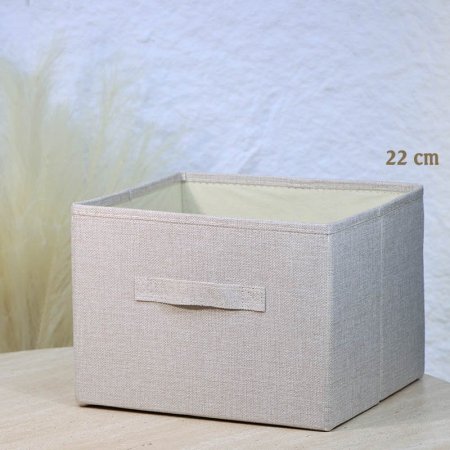 صندوق تخزين قماش مربع 22سم ملون A153/6 =ع2
