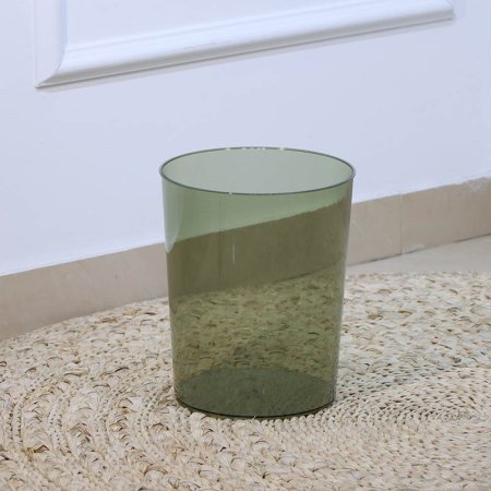 سلة مهملات 26سم اكرلك زيتي سادة A105/1 =ع3