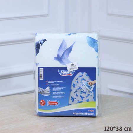 وجه طاولة كوي 120*38سم قماش بيج مرسم عصافير ملون A105/15 =ع3