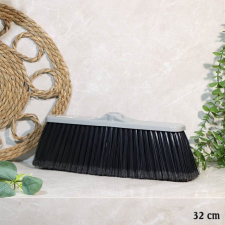 مكنسة ارض 32سم ناعمة اسود بلاستك ملون A16/1 =ع1