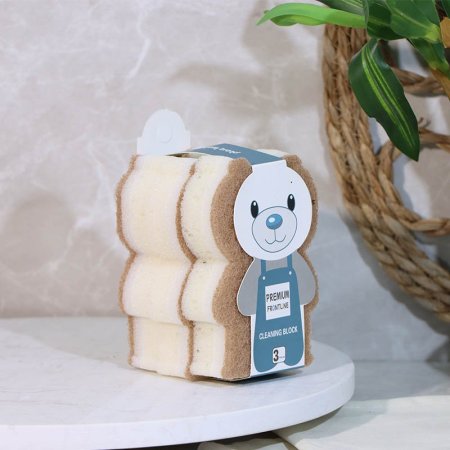 طقم/3 ليفة شكل دب ت.ك20 ع.كرتون A106/5 =ع3