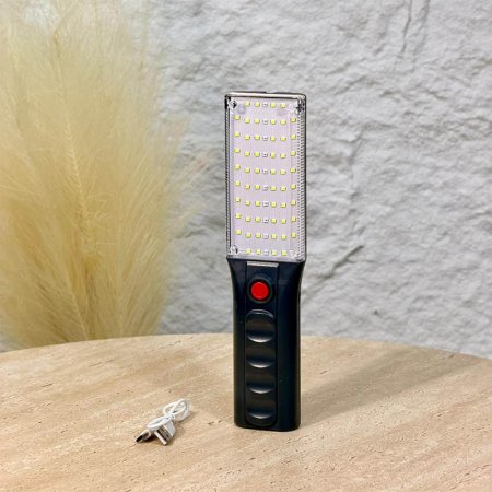 كشاف مستطيل ليد مسكة وتعليق A12/6 اضاءة ابيض وفلشر احمر وازرق شحن =WW