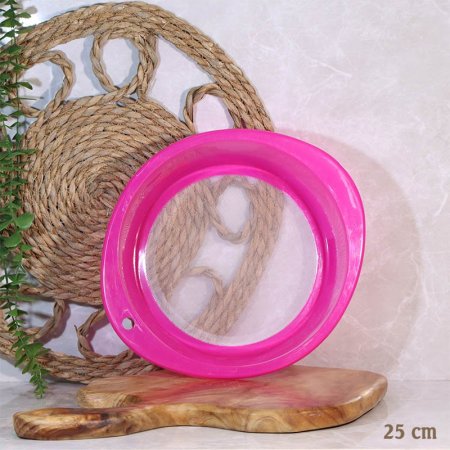 لكن مصفاة بلاستك 25سم مدور ملون A213/27 =ع4