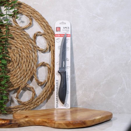 سكينه فواكة 5" نصله رفيع  يد بلاستك عضم اسود A211/9 =ع5