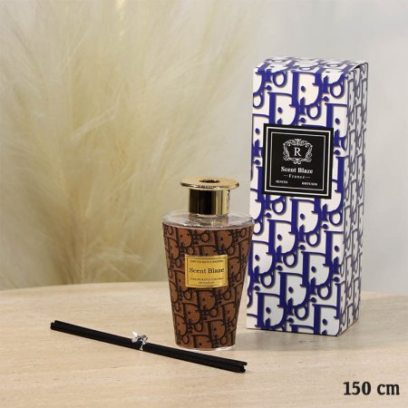 معطر جو سائل 150مل مع عيدان عبلة زجاج DIOR اسطواني  A67/3 =ع5