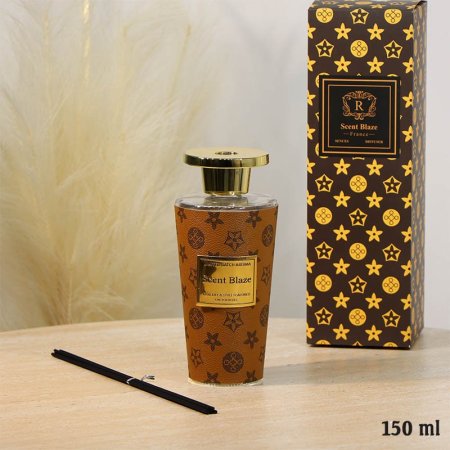 معطر جو سائل 150مل مع عيدان علبة زجاج اسطواني A67/20 =ع5