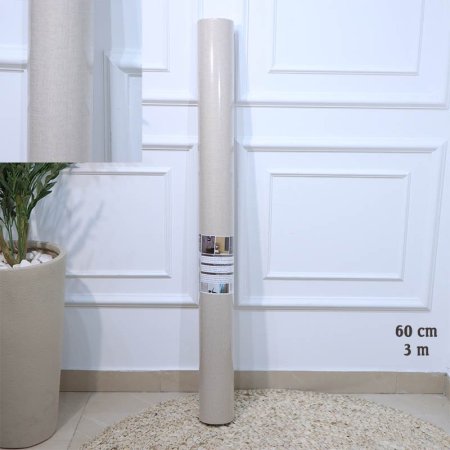 رول ورق جدران 60سم*3م بيج محزز ذهبي A131/3 =ع3