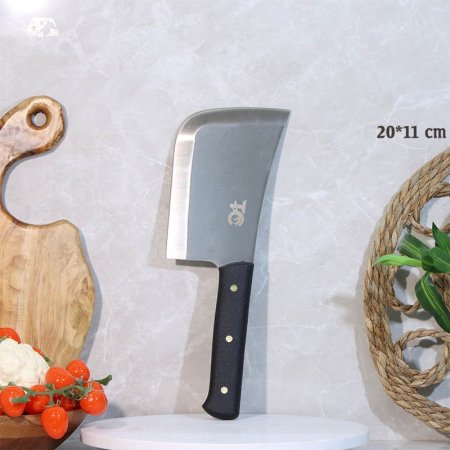 بلطة ستانلس 20*11سم يد عظم اسود طويل A74/2 =ع3