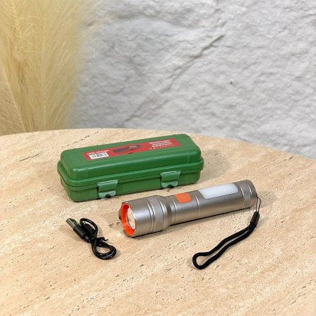 كشاف يد حديد سلفر A151/2 شحن يو اس بي ع.اخضر=WW