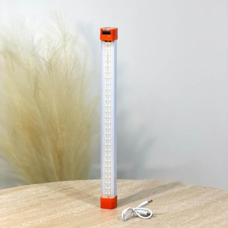 ليد اضاءة مستطيل 34سم A11/1 بلاستك ابيض شحن يو اس بي =WW