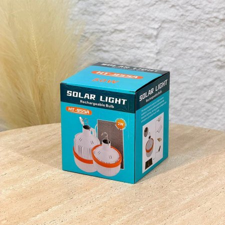 لمبة بلاستك مدور A11/7 شحن طاقة شمسية 50واط =WW