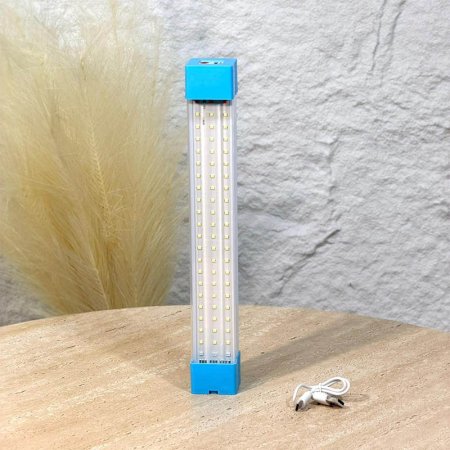 ليد اضاءة مستطيل 30سم A11/10 بلاستك ابيض شحن يو اس بي تعليق =WW