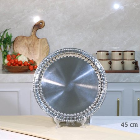 سدر ستانلس ستيل 45سم حيف محزز ثقيل A38/21 =ع2