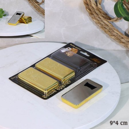 طقم/3 فتاحة علب 9*4سم شكل سبيكة ذهب A74/8 =ع3