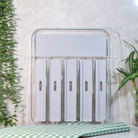 منظم جرار معالق 33*40سم اكرلك 6عين وجه جلد A213/34 =ع4