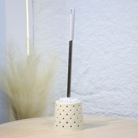 فرشاة حمام 50سم بلاستك بيج حصير مخرم يد ستانلس طويل A213/7 =ع5