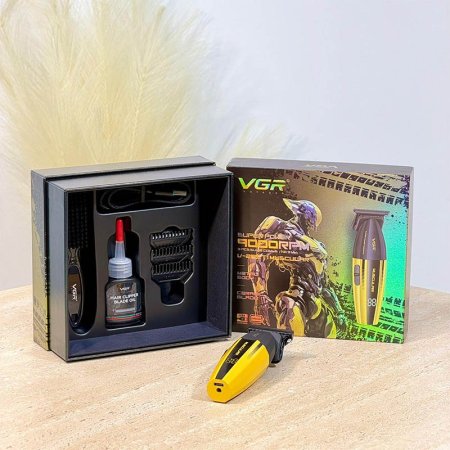 ماكنة حلاقة ذقن VGR الاصلية شاشة رقمية 2000ملي امبير ملون V-285Tشحن =WW