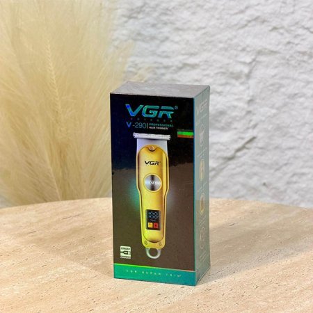 ماكنة حلاقة ذقن VGR الاصلية شاشة رقمية 1200ملي امبير ذهبي V-290 شحن =WW