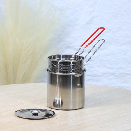 مصفاة ستانلس ستيل مدور مع كوز يد طويل بغطا A38/7 =ع2