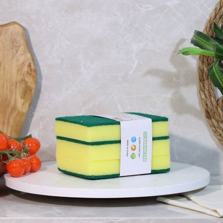 طقم/3 ليفة مستطيل اصفر 15*10سم ع.كرتون A106/3 =ع3