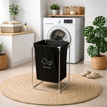 ستاند سلة غسيل مربع 32*32*54سم بلاستك تركيب A122/5 =ع4