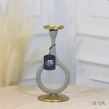 شمعدان شمع حلقات 31سم بستاشيو GRG-24981B نحاس هندي %ه11