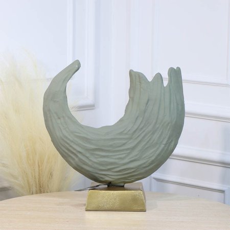 تحفة شكل امواج بحر 37سم بستاشيو GRG-24907B كبير نحاس هندي %ه11