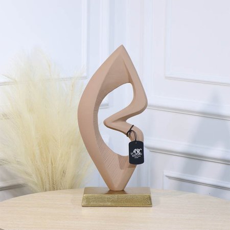 تحفة شكل ورقة 44سم موكا BRG-26098A نحاس هندي %ه11