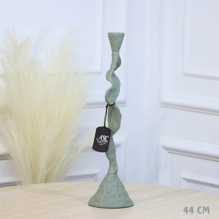 شمعدان شمع 44سم لف قاعدة طويل بستاشيو GR-25895B نحاس هندي %ه11