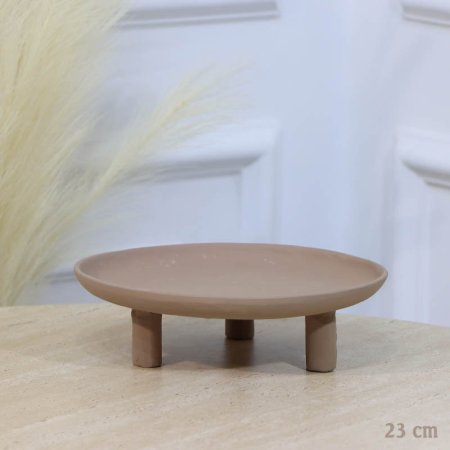 جاط بوب كيك مدور 23سم قاعدة 3 ارجل موكا BR-25711A نحاس هندي %ه11