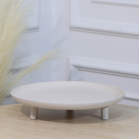 جاط بوب كيك مدور 35سم قاعدة 3 ارجل ابيض WT-25711B نحاس هندي %ه11