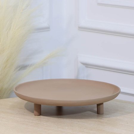 جاط بوب كيك مدور 35سم قاعدة 3 ارجل موكا BR-25711B نحاس هندي %ه11