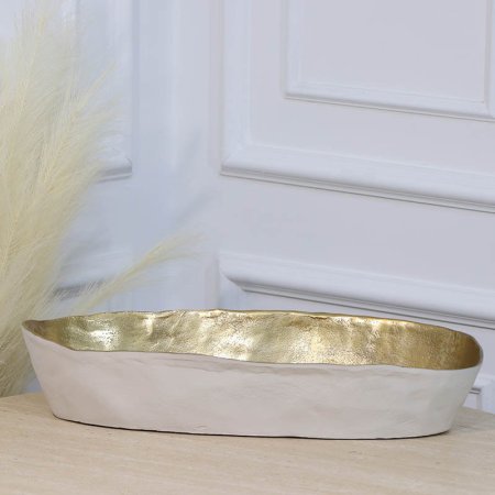 جاط فواكة بيضاوي 50*22سم ابيض مشرف WTG-24785C نحاس هندي %ه11