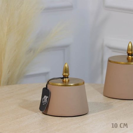 مضيفة مدور 10سم موكا BRG-24311A نحاس هندي %ه11