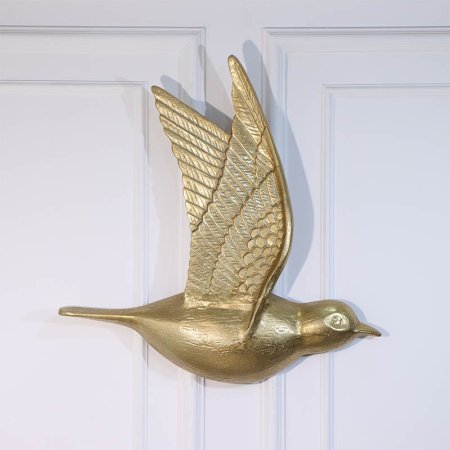 تحفة شكل طائر 53سم تعليق ذهبي GD-25265 نحاس ذهبي %ه11