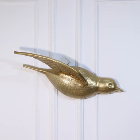 تحفة شكل طائر 57سم تعليق ذهبي GD-25264 نحاس ذهبي %ه11
