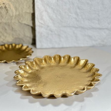 جاط فواكة مدور حيف مشرف 34سم نحاس هندي 8239375 %ه5
