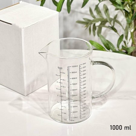 كوز عيارات 1000مل زجاج شفاف G++ ASC1106