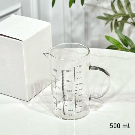 كوز عيارات 500مل زجاج شفاف G++ ASC1105