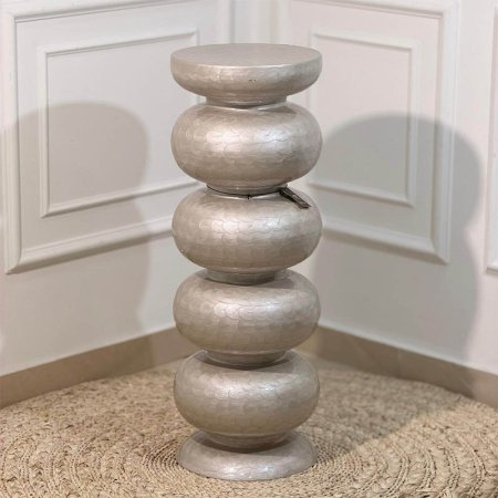 فازة تنك بيج 80سم مدور 89234L حلقات 5 طابات B هندي %ه14