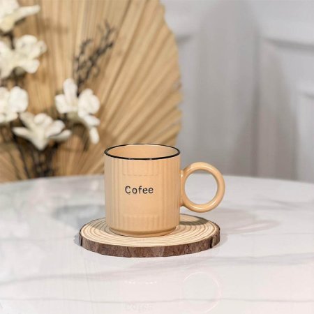 ماغ بورسلان ملونمكتب cofee ملون حيف اسود  A300/12=و1