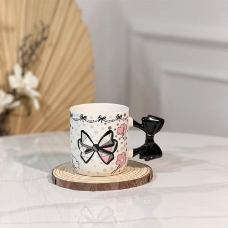 ماغ بورسلان مرسم ورد  يد ببيونة ملون  A301/2=و1