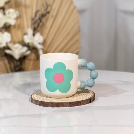 ماغ بورسلان ملون  مرسم ورد  يد ببلز A300/2 =و1