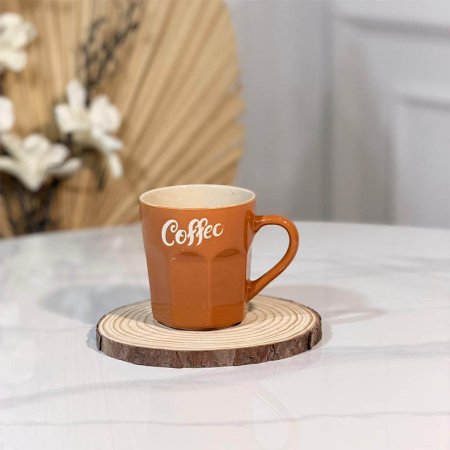 ماغ بورسلان محزز عريض  مكتب coffee ملون  A303/3 =و1