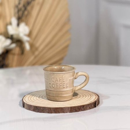 فنجان قهوة مكتب cofee محزز ملون A303/7 =و1
