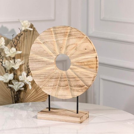 تحفة خشب دولاب  29 سم  موشح بني  (ت.ك.2) قاعدة  مستطيل  A33/8 =و1